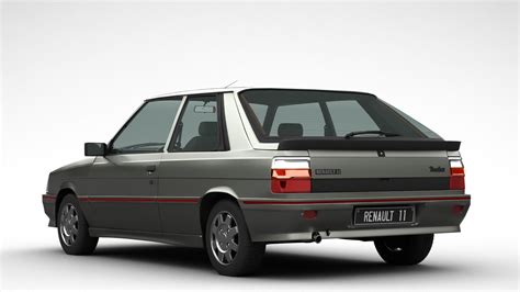 Renault 11 Turbo Coupe 3D Model 80 Obj Fbx 3ds Unknown Max Free3D