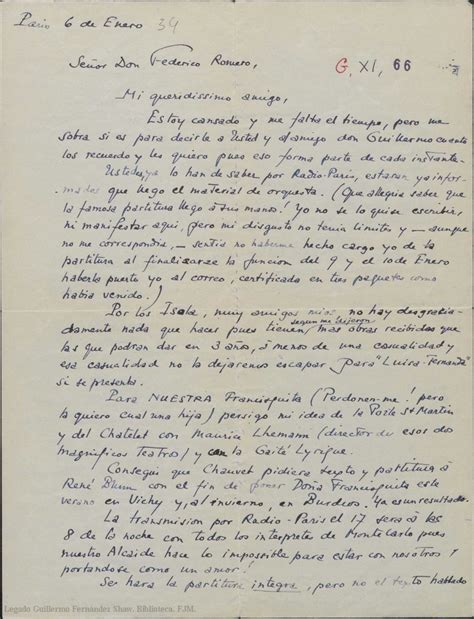 Carta De Andr De Badet A Federico Romero Dici Ndole Que Lleg El