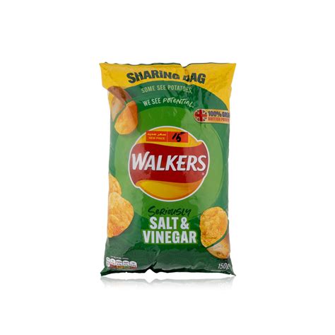 Walkers Salt And Vinegar Crisps 150g Spinneys Uae