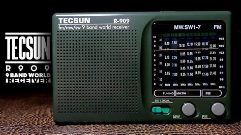 TECSUN R 909 FM MW SW 9 Band World Receiver Portable Radio