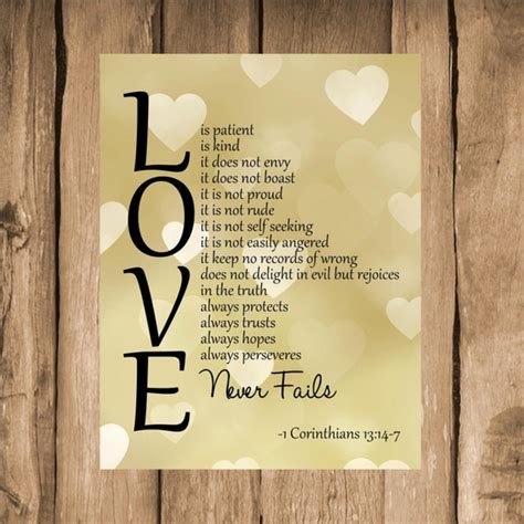 Love Is Patient Bible Verse Printable Wall Art By Whooscreative