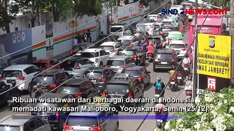 Libur Nataru Ribuan Wisatawan Padati Malioboro Video Dailymotion