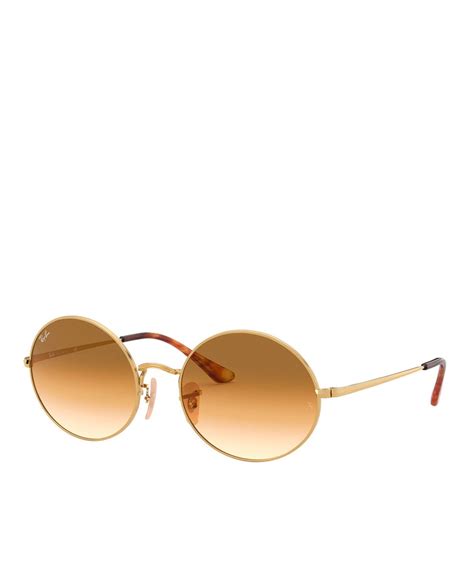 Gafas De Sol Unisex Ray Ban Rb Redondas De Metal Dorado Ray Ban