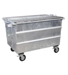 1300 liter stalen rolcontainer voor bedrijfsafval | Binqer