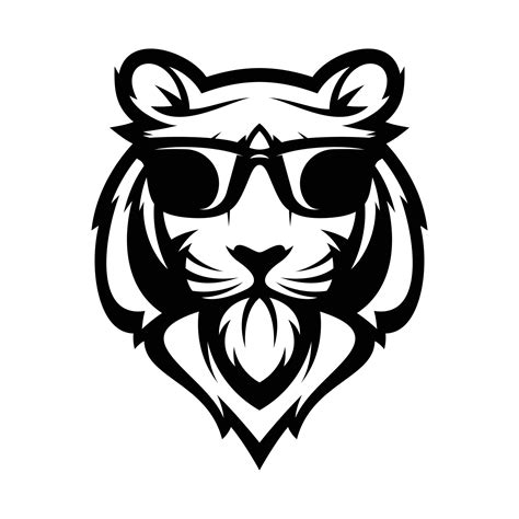 Tiger Sunglass Outline 35043279 Vector Art At Vecteezy