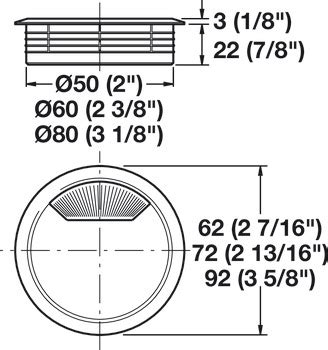 Plastic Cable Grommet Two Piece Round With Spring Closure In The