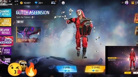 Free Fire Glitch Ascension Spin I Got Red Criminal Bundle Freefire