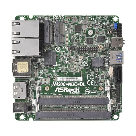 Carte mère NUC J3455 NUC DL ASRock Industrial Intel Apollo Lake