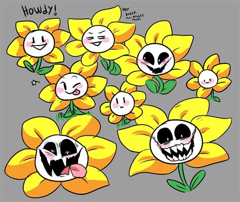 Flowey The Fricking Flower The Many Faces Of Flowey Undertale Art