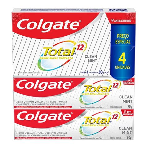 Kit Creme Dental Colgate Total Clean Mint G Unidades