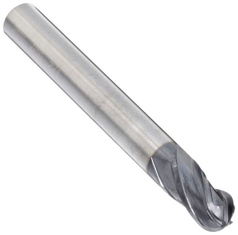 Yg Em Carbide Ball Nose End Mill Coolant Through Tialn