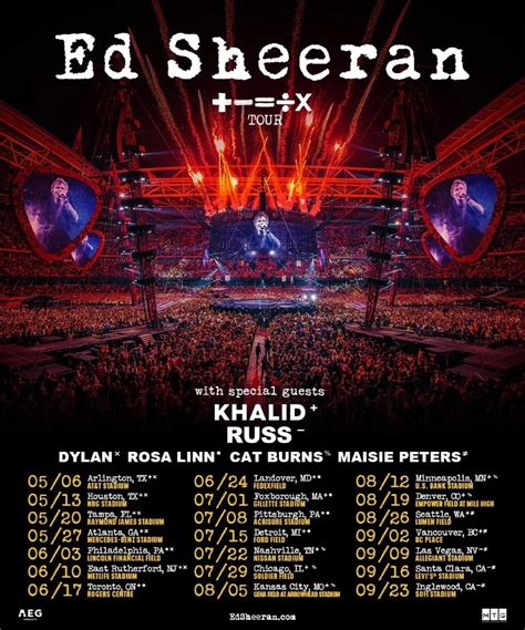 Ed Sheeran ÷ X Tour 10 June 2023 Metlife Stadium Event