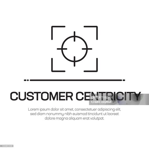 Customer Centricity Vector Line Icon Simple Thin Line Icon Premium