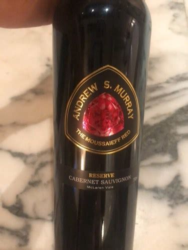 Andrew S Murray The Moussaieff Diamond Collection Reserve Cabernet