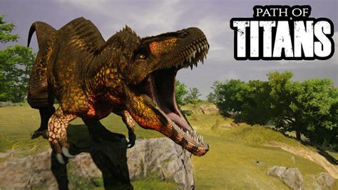 Surviving As Acrocanthosaurus Path Of Titans Youtube