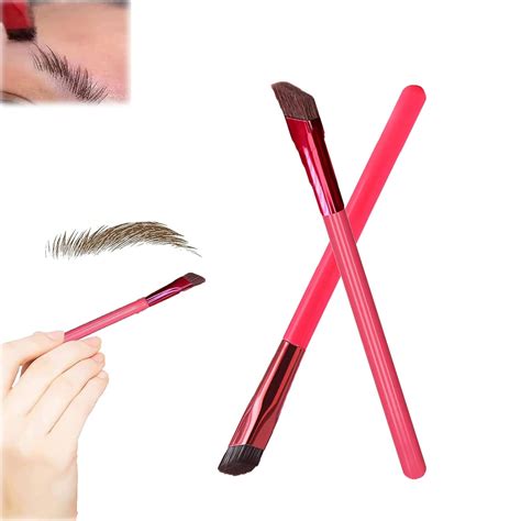 Hfpengzan 2pcs Multi Function Eyebrow Brush Eye Brow Concealer Contour Brush Square