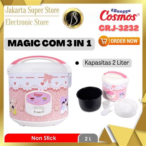 Jual Cosmos Rice Cooker Magic Crj Kapasitas Liter Shopee