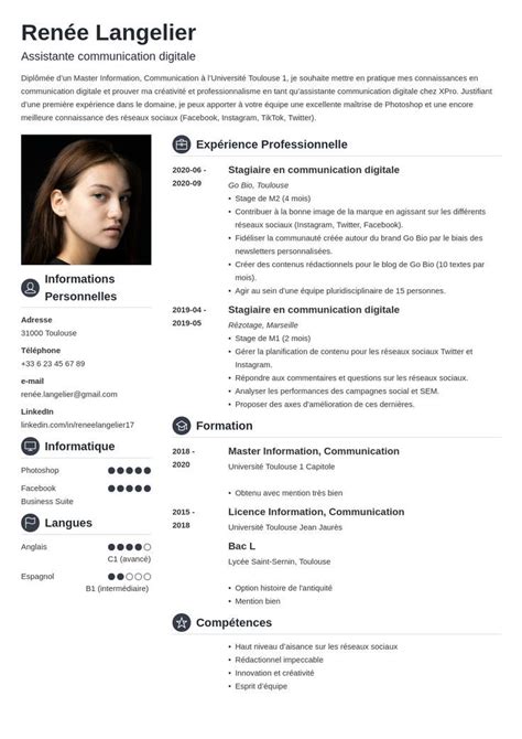 Blog Modeles Cv Word Gratuits Modernes Modele Simple Artofit