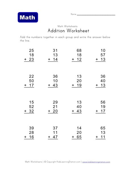 20 Three Digit Three Addend Addition Worksheet Addition Worksheets