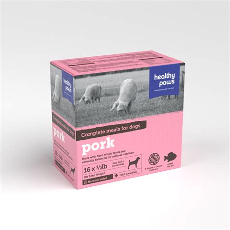 Healthy Paws - Pork: Complete Canine Diet – Bone Appetit! Pet Company