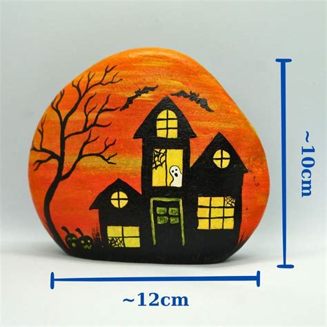 Painted Rocks Haunted Castles Painted On Rocks Halloween Ts