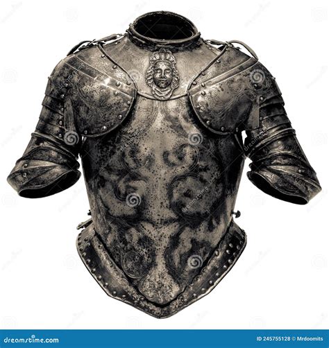 Isolated Torso Section Of A Suit Of Armour Stock Photo Image Of