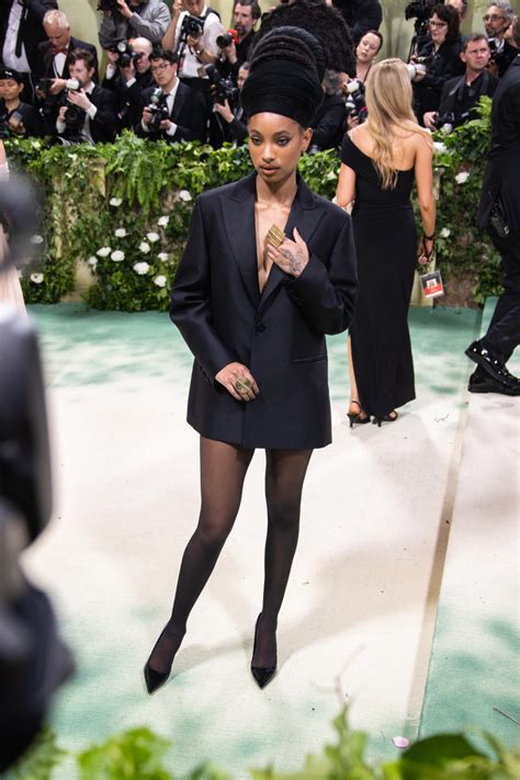 Willow Smith Elevates Met Gala Look With Classic Dior Black Shoes