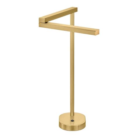 22 In Indoor Gold Integrated LED Modern Table Lamp With Swivel Head