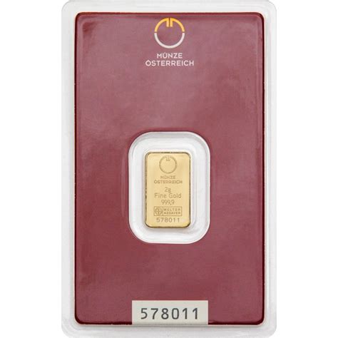 Gold Bar Gram Austrian Mint