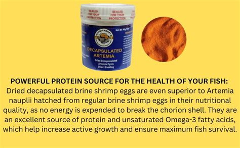 Hooch And Bailey S Artemia Decapsulated Dry Cysts Gram Protein