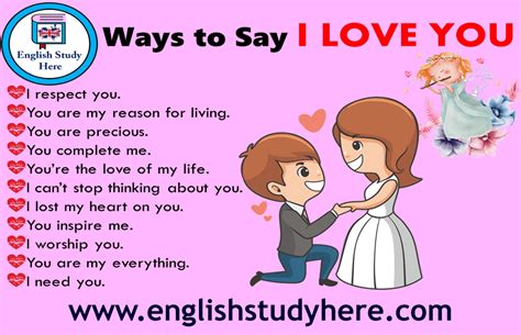 30 Different Ways To Say I LOVE YOU In English English Study Here