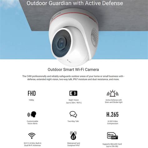 Ezviz C4W 1080P Outdoor IP67 Wireless Smart CCTV IP Camera 2 8 4mm