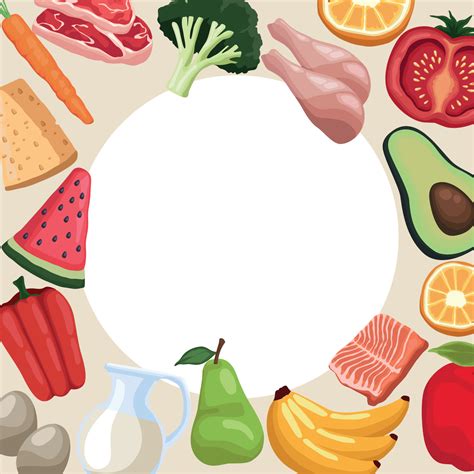 Healthy Food Clipart Border