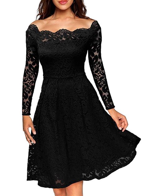 70 Off Slash Neck Semi Formal Lace Dress Rosegal