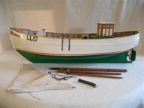 Authentic Handmade Model Building Fishing Boat Ll17 Wood Catawiki