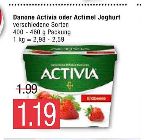 Danone Activia Oder Actimel Joghurt Angebot Bei Marktkauf