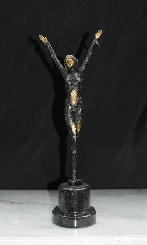 Bronze Art Deco Dancer Figurine French Statue S French Statue