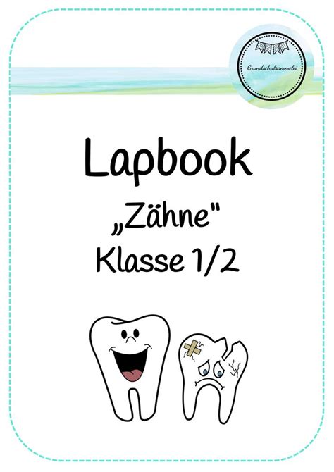 Vorlage Lapbook Z Hne Klasse Unterrichtsmaterial In Den F Chern