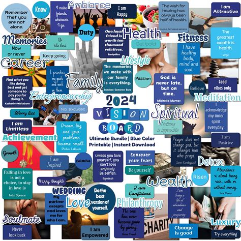 Printable 2024 Vision Board Kass Madelin