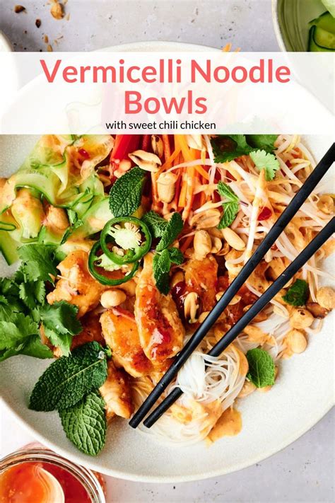 Vermicelli Noodle Bowls 20 Minute Meal Slender Kitchen Recipe