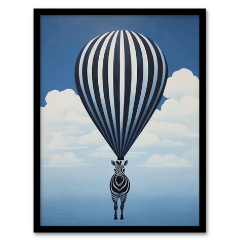 Wall Art And Pictures Surreal And Stripes Zebra Balloon Adventures Over