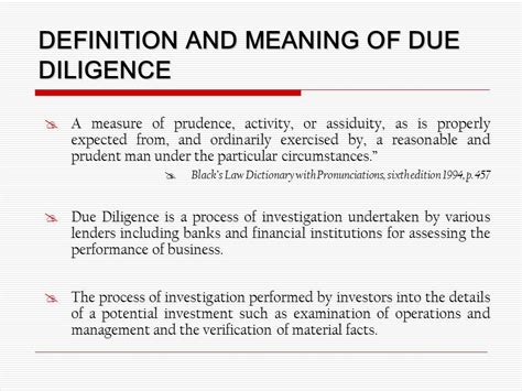 Due Diligence Meaning Definition Examples Types Checklist 55 Off