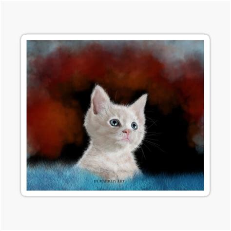 "Annoyed Cat by Marichy Art" Sticker for Sale by MARICHYART | Redbubble