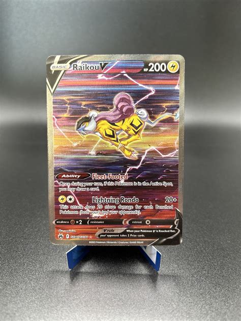 Pokémon TCG Raikou V Crown Zenith Galarian Gallery Gg41 Gg70 Holo