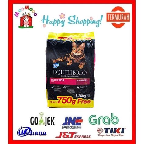 Jual Equilibrio Adult Cat Food 7 5Kg FREE 750Gr Makanan Kucing Murah