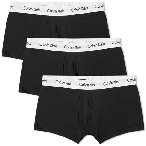 Calvin Klein Low Rise Trunk 3 Pack Black And White End Au