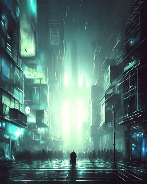 Dystopian Cityscape Art · Creative Fabrica