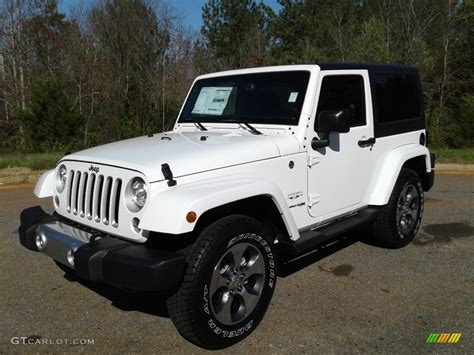 2018 Bright White Jeep Wrangler Sahara 4x4 126183993 Photo 2 Car Color Galleries