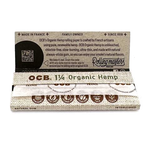 Ocb Organic Hemp 1 14 Rolling Papers Matchboxbros Matchboxbros