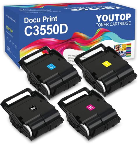 Amazon co jp YOUTOP DOCU PRINT C3550Dトナーカートリッジ 4色セット CT203203ブラック